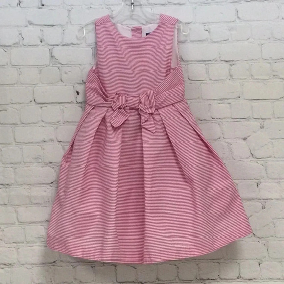 Like New Janie & Jack Pink Stripe Pleated Formal Dress size 3T - Picture 1 of 7